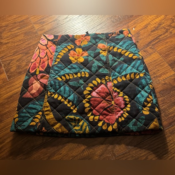 FARM Rio Dresses & Skirts - Farm Rio Brazil Floral Quilted Women Mini Luxury Skirt Zip Up Size Small